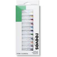 Reeves 12 x 12ml Assorted Colour Acrylic Paint Tubes