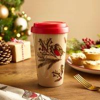 Robin Red & Cream Travel Mug