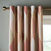 Patchwork Print Eyelet Curtains