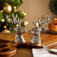 Silver Stag Aluminium Salt and Pepper Shakers