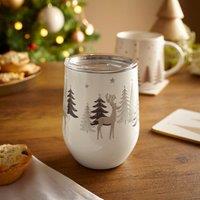 Winter Scene Stainless-Steel Travel Cup