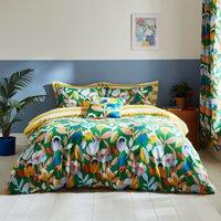 Elements Fieldsley Multicoloured Cotton Duvet Cover and Pillowcase Set