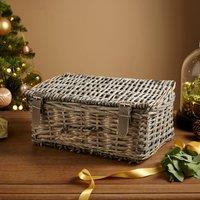 Split Willow Grey Hamper with Lid