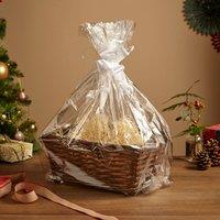 Make Your Own Small Split Willow Walnut Hamper with Cellophane