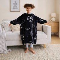Football Kids Oversized Blanket Hoodie