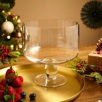 Large Glass Trifle Bowl