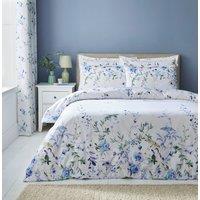 Nola Floral Blue Duvet Cover and Pillowcase Set