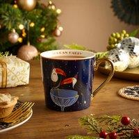 Toucan Party Navy Porcelain Mug