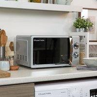 17L Silver Manual Microwave Silver