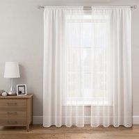 Sheer Elegance Slot Top Voile Curtains