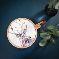 Meg Hawkins Stag Wood and Ceramic Serving Board