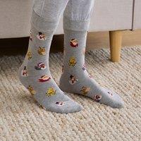 Pack of 2 Christmas Duck Mens Cotton Socks