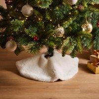 55cm Ivory Faux Fur Tree Skirt