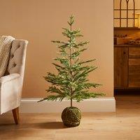 4ft Christmas Tree in Artificial Moss Base