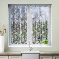 Poppies Slot Top Net Curtain