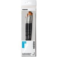 Reeves Set of 4 Short Handle Watercolour Brushes
