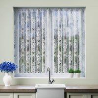 Damask Slot Top Net Curtain