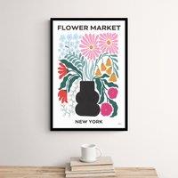 Flower Market New York Framed Print