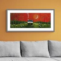 Fiery Orange Framed Print