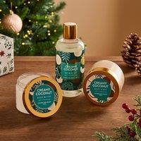 Coconut Shower Gel, Body Scrub & Body Butter Gift Set