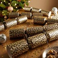 Pack of 6 Luxury Leopard Print Crackers