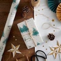 3m Winter Spruce Cream Wrapping Paper