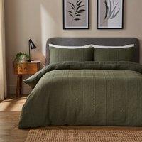 Blakely Cable Duvet Cover and Pillowcase Set