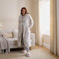 Ladies Sherpa Dressing Gown