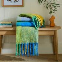 Elements Check Mohair Throw Blanket 130cm x 180cm