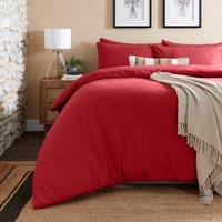 Simply Brushed Cotton Duvet Cover and Pillowcase Set