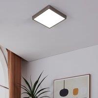 EGLO Fueva-Z Square Flush Wall & Ceiling Light Satin Nickel