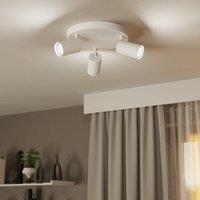 EGLO Telimbela-Z 3 Light Adjustable Semi Flush Spotlight White