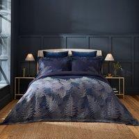 Dorma Navy Winter Fern Duvet & Pillowcase Set