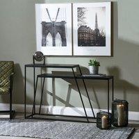 Set of 2 Mashiko Console Tables Black