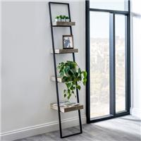 Jersey Concrete Effect Ladder Shelf
