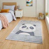 Vida Panda Washable Rug MultiColoured