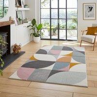 Matrix Geometric Rug Grey