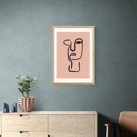 East End Prints Abstract Face Print by Sundry Society