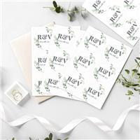 Personalised Botanical Initial Sticker Set