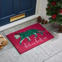 Feline Festive Coir Outdoor Doormat