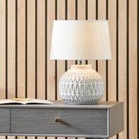 Anneli Aztec Texture Ceramic Table Lamp