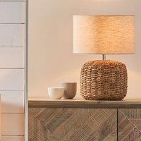 Acer Natural Woven Table Lamp Beige