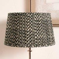 Vienna Chevron Mushroom Pleat Lamp Shade Black