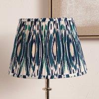 Izara Ikat Patterned Gathered Tapered Lamp Shade