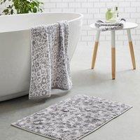 Fusion Animal Print Grey Bathmat