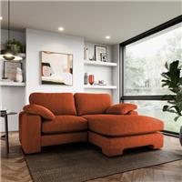 Magnus Vintage Soft Chenille Corner Chaise Sofa