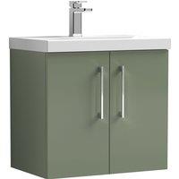 Arno Wall Mounted 2 Door Vanity Unit with Basin