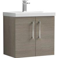 Arno Wall Mounted 2 Door Vanity Unit with Basin