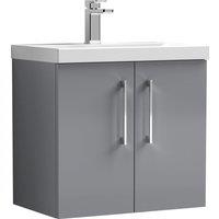 Arno Wall Mounted 2 Door Vanity Unit with Basin