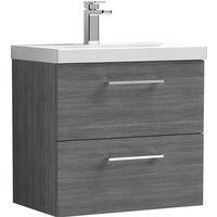 Arno Wall Mounted 2 Drawer Vanity Unit with Basin